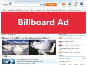 El billboard, en publicidad digital, es un megabanner de tamaño 970x250