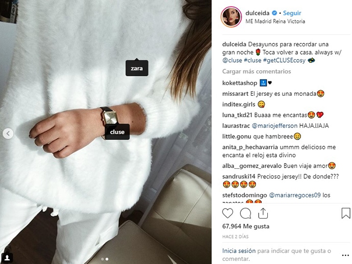 post de dulceida y cluse bartering
