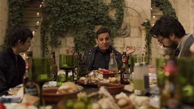 la casa de papel y estrella galicia