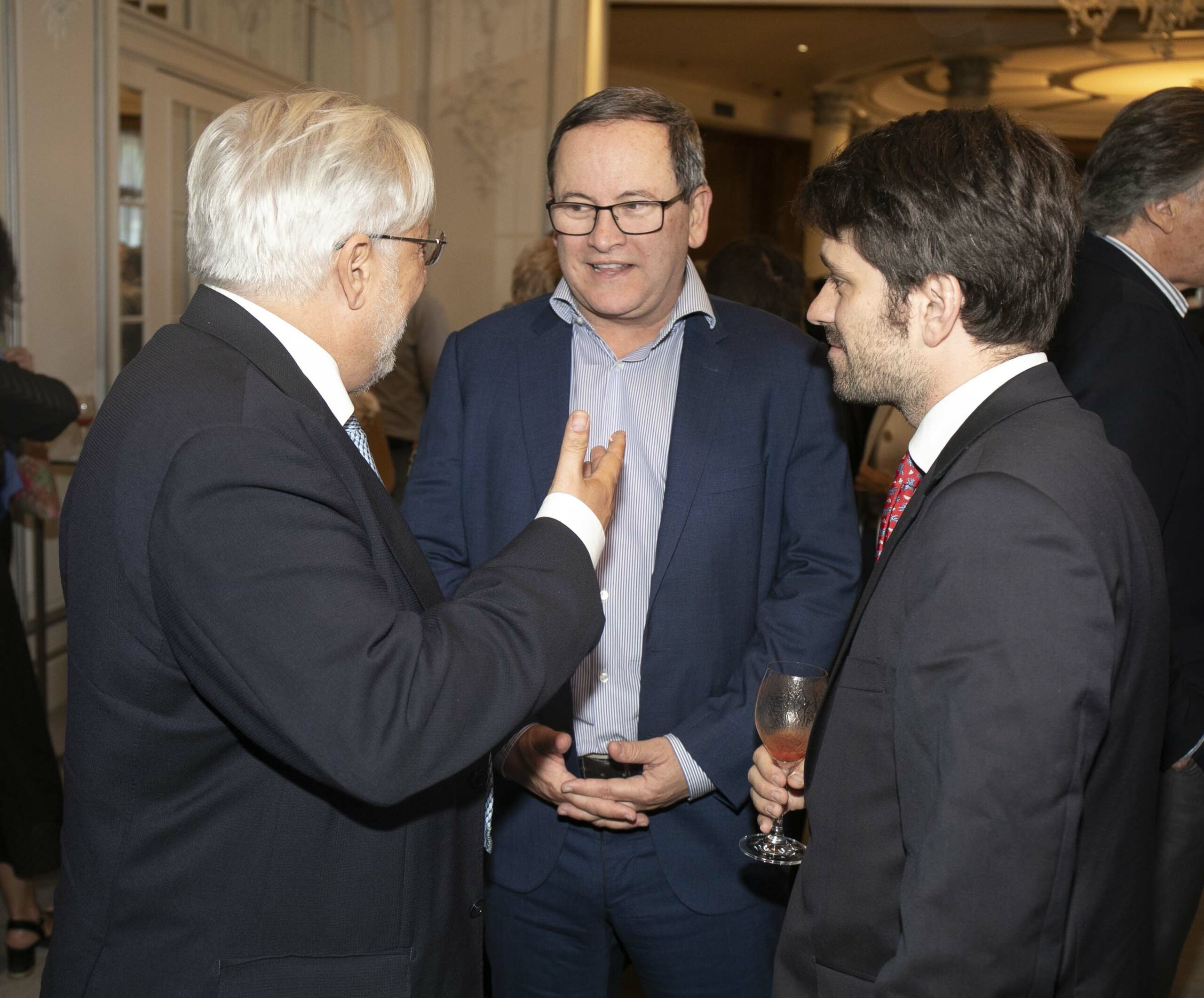 Julio Ariza, Eduardo Navarro, (Telefónica), Gabi Ariza