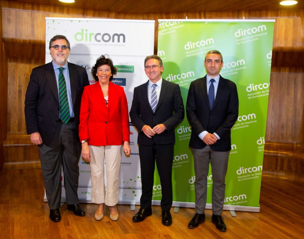 De izquierda a derecha: Miguel López-Quesada, Isabel Celaá, Jaume Giró y Eduardo Bartolomé