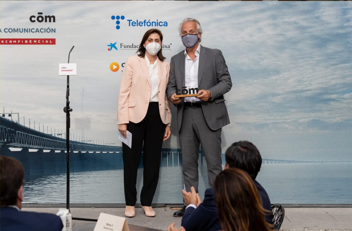 María Luisa Martínez (Caixabank) y Fede Segarra (Damm)