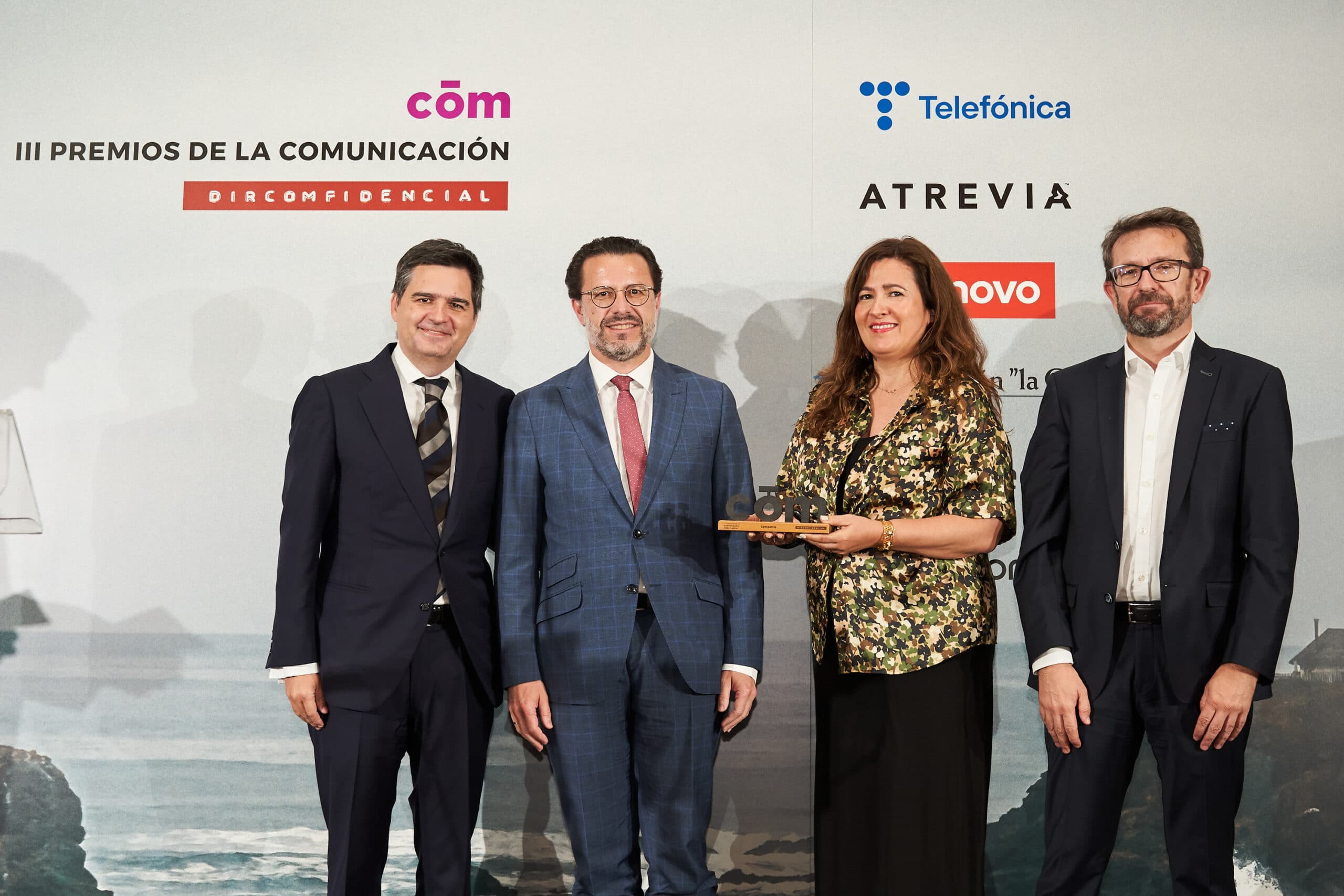 Javier Portillo (Campofrío), Javier Fernández- Lasquetty (Comunidad de Madrid), Mónica Moro y Javier Dueñas (Campofrío)