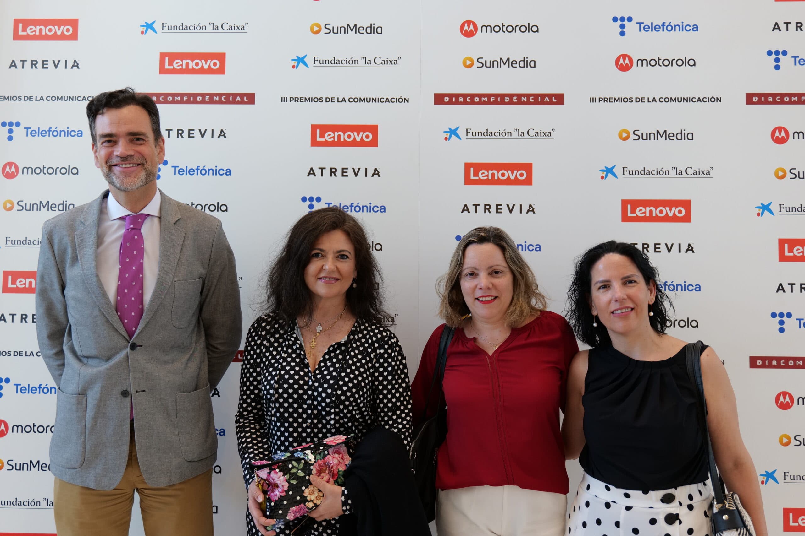 Sebastián Cebrián, Mercedes Martínez, Lisette Horta e Inés Miralles