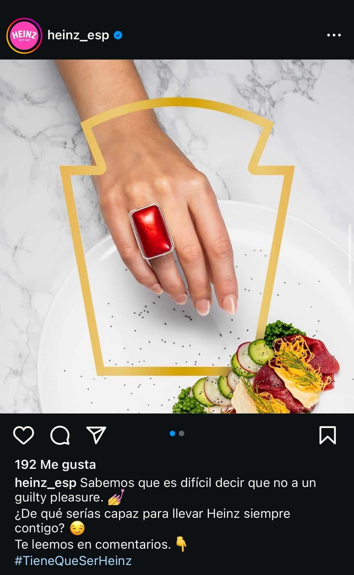 Campaña heinz instagram
