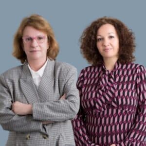 Garbiñe Plazas y Ana Pereira