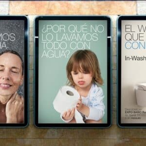 Publicidad exterior de Roca por Carat