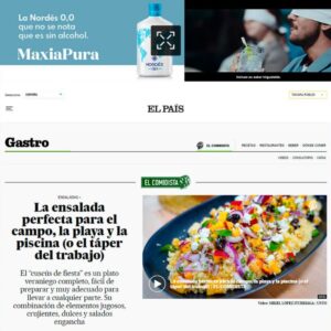 Nordés 0,0 y su icónica botella “rompen” las cabeceras digitales con el nuevo formato inmersivo Skin de Wemass