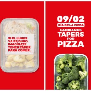 Telepizza cambia tu táper recalentado por pizza para alegrarte el lunes (y el corazón)